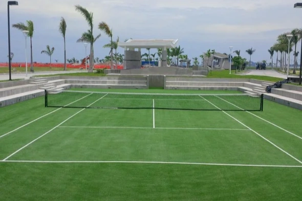 Kennewick synthetic turf tennis court